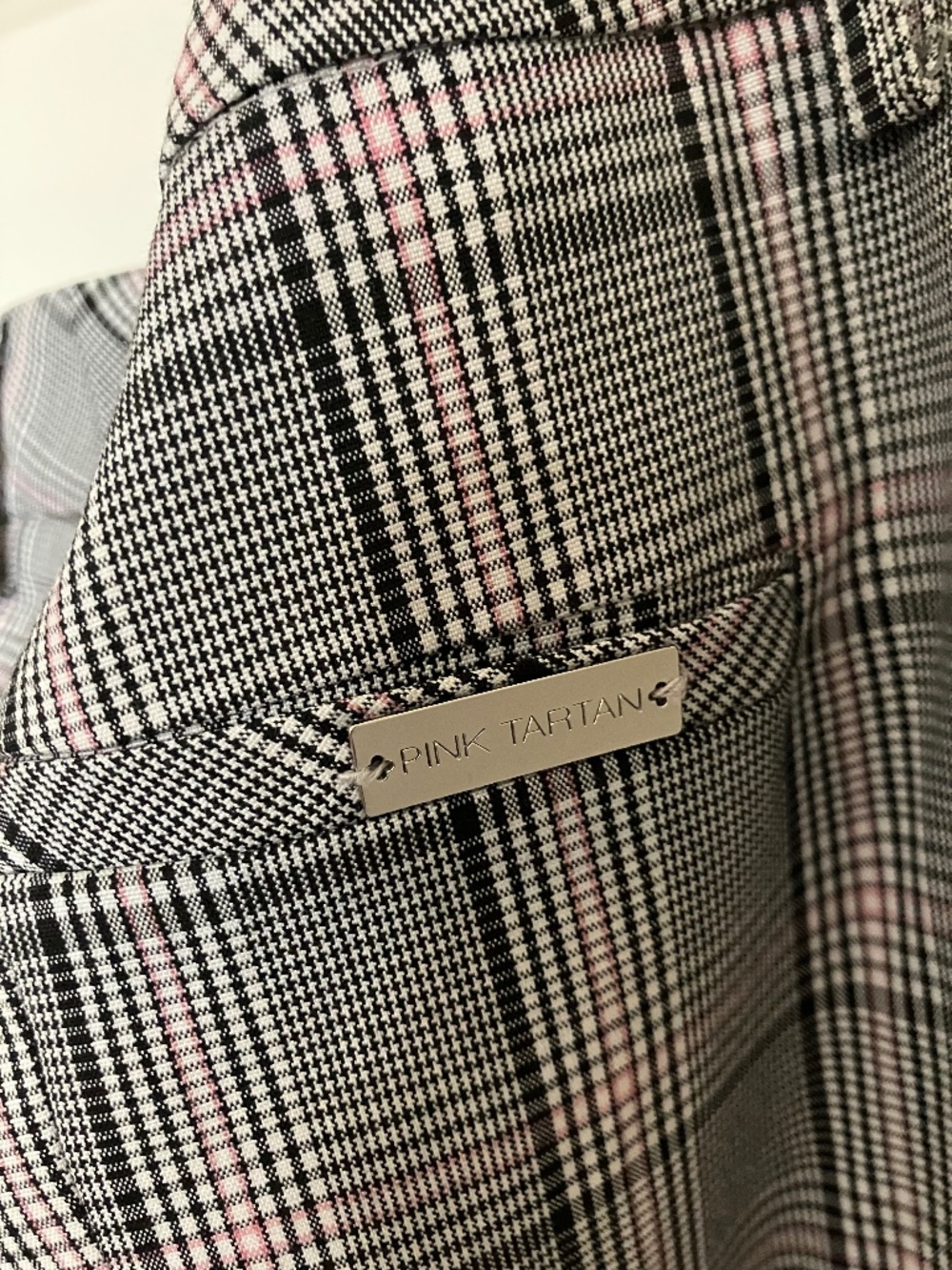 NWOT- Pink Tartan Glen Plaid Trousers